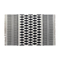 TEPPICH Schwarz Weiß (120 x 180 x 0,7 cm) - Multicolor, Textil (120/180cm) - DKD Home Decor