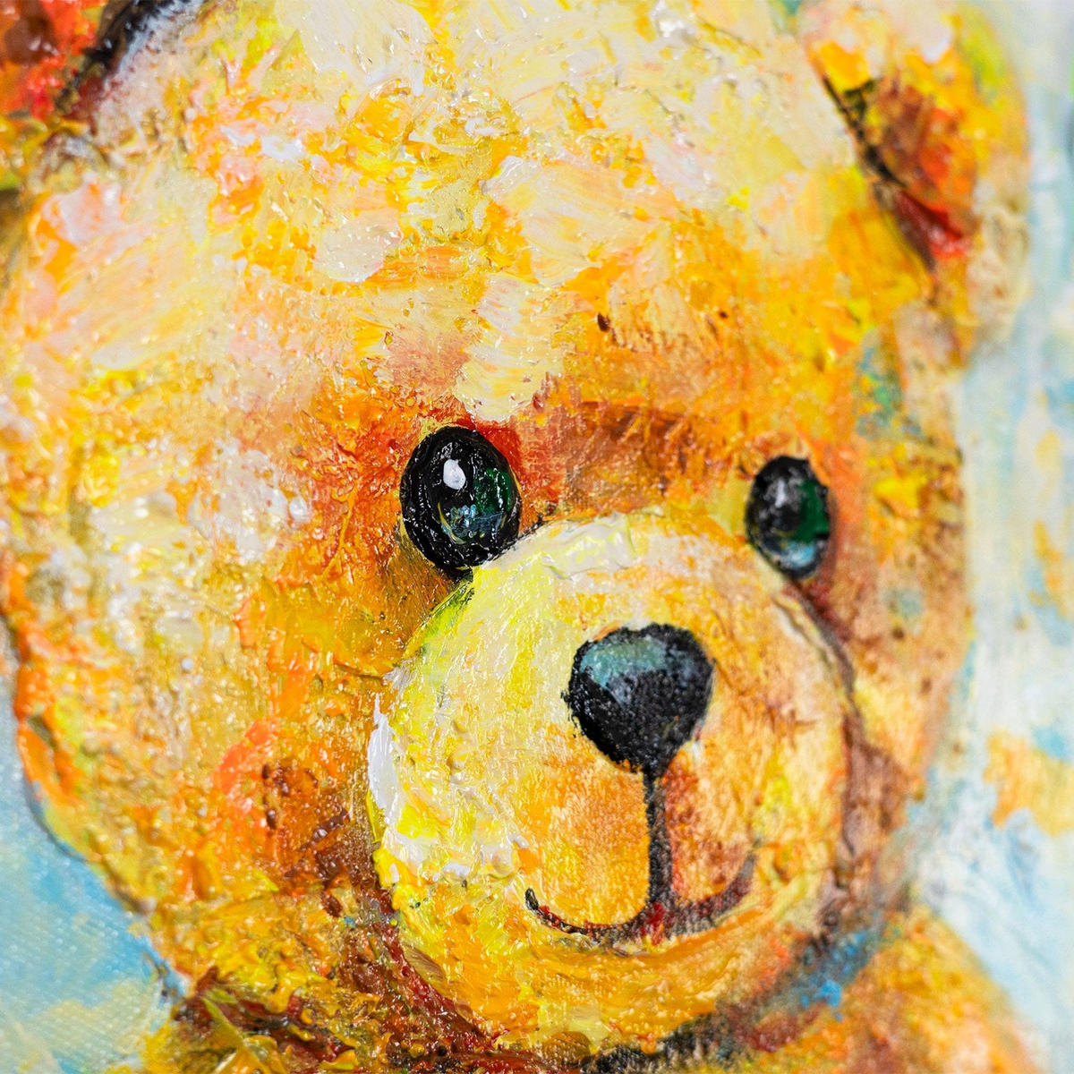GEMÄLDE Buntes Glück auf Keilrahmen 115x50 cm - Multicolor, Holz (115/50cm) - YS-art gallery