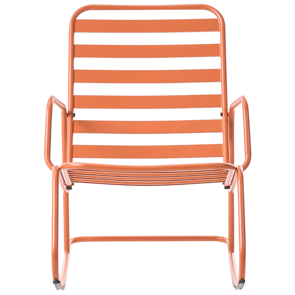 GARTEN-SCHAUKELSTUHL Orange Turi - Orange, Metall (66/92/96cm) - Beliani