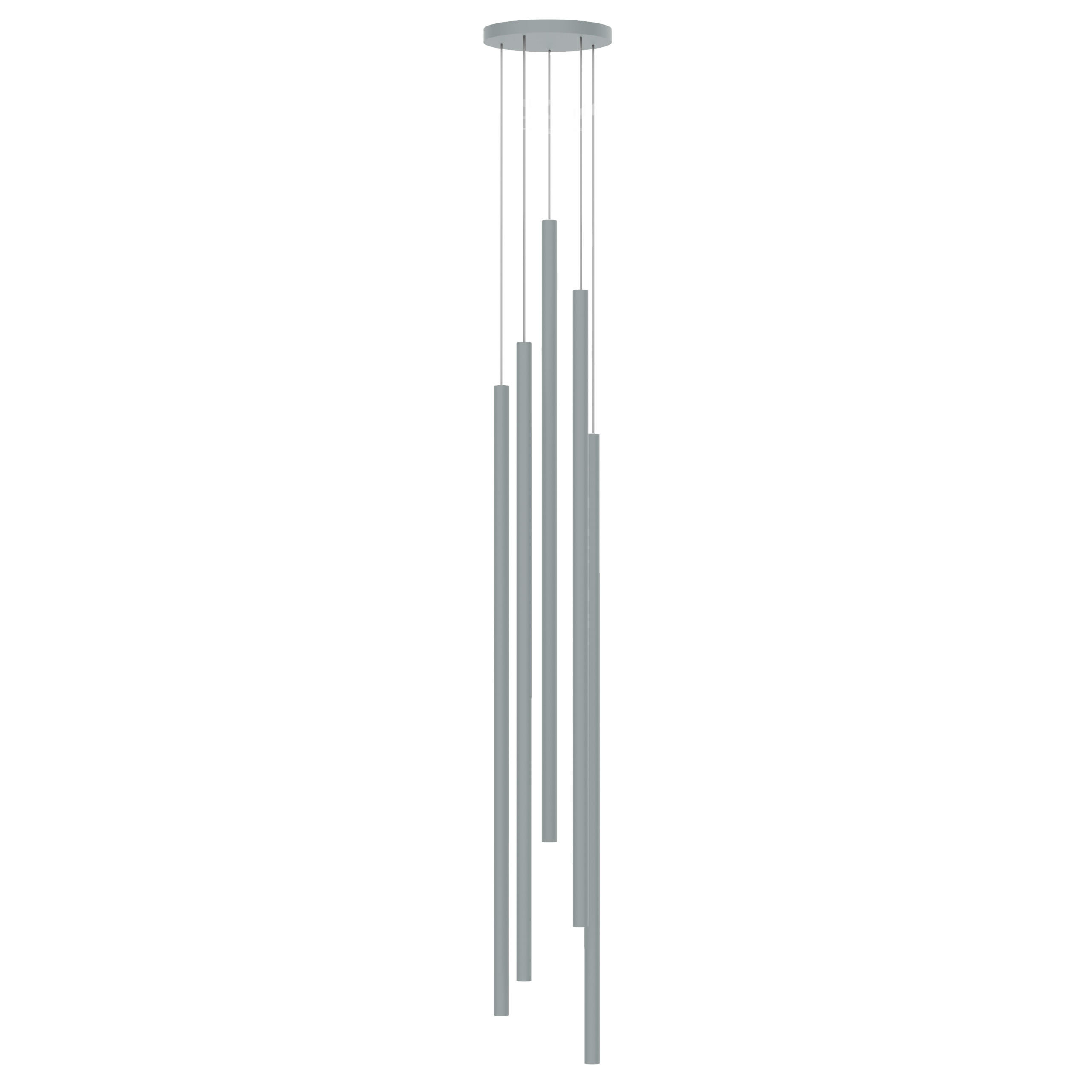 LED-HÄNGELEUCHTE - Grau, Metall (16/16/160cm) - Lumicom