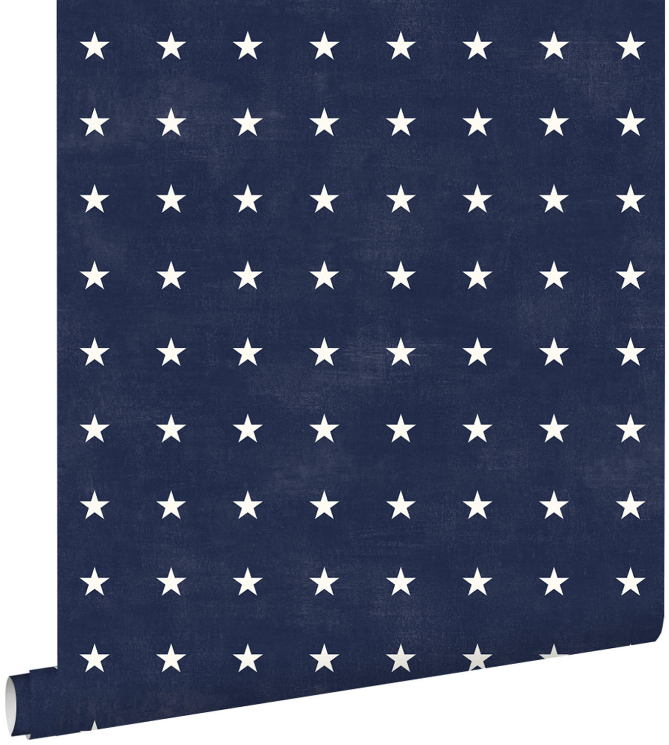 TAPETE Sterne 53 cm x 10.05 m - Blau, Papier (53/0.1cm) - ESTAhome