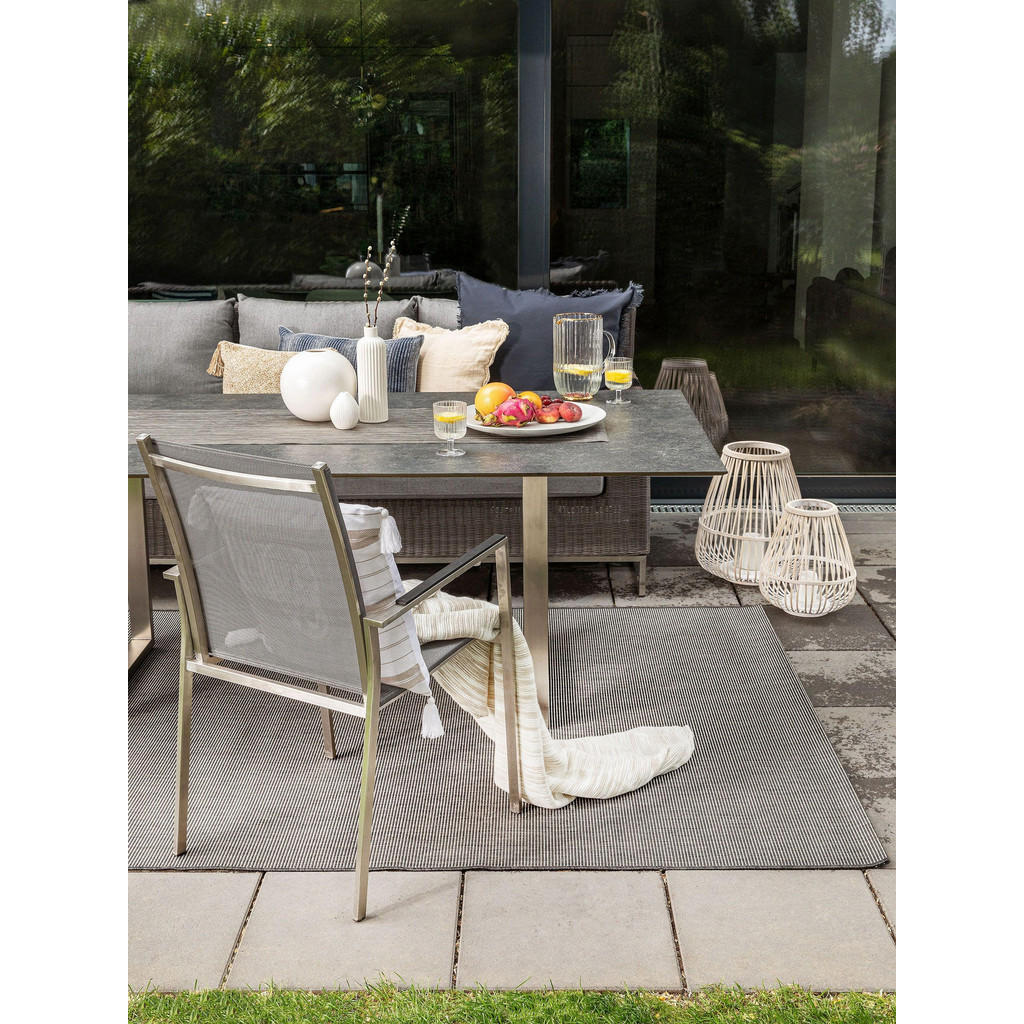 Thumbnail - benuta Nest Outdoorteppich, Schwarz, Textil, Beton Optik, Rechteckig, 160x230 cm, Oeko-Tex® Standard 100, wasserabweisen...