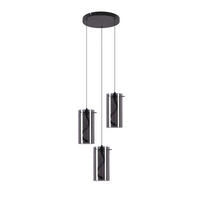 LED závěsné světlo Castillo III 25/25/150 cm - černá, kov (25/25/150cm) - Nettlife