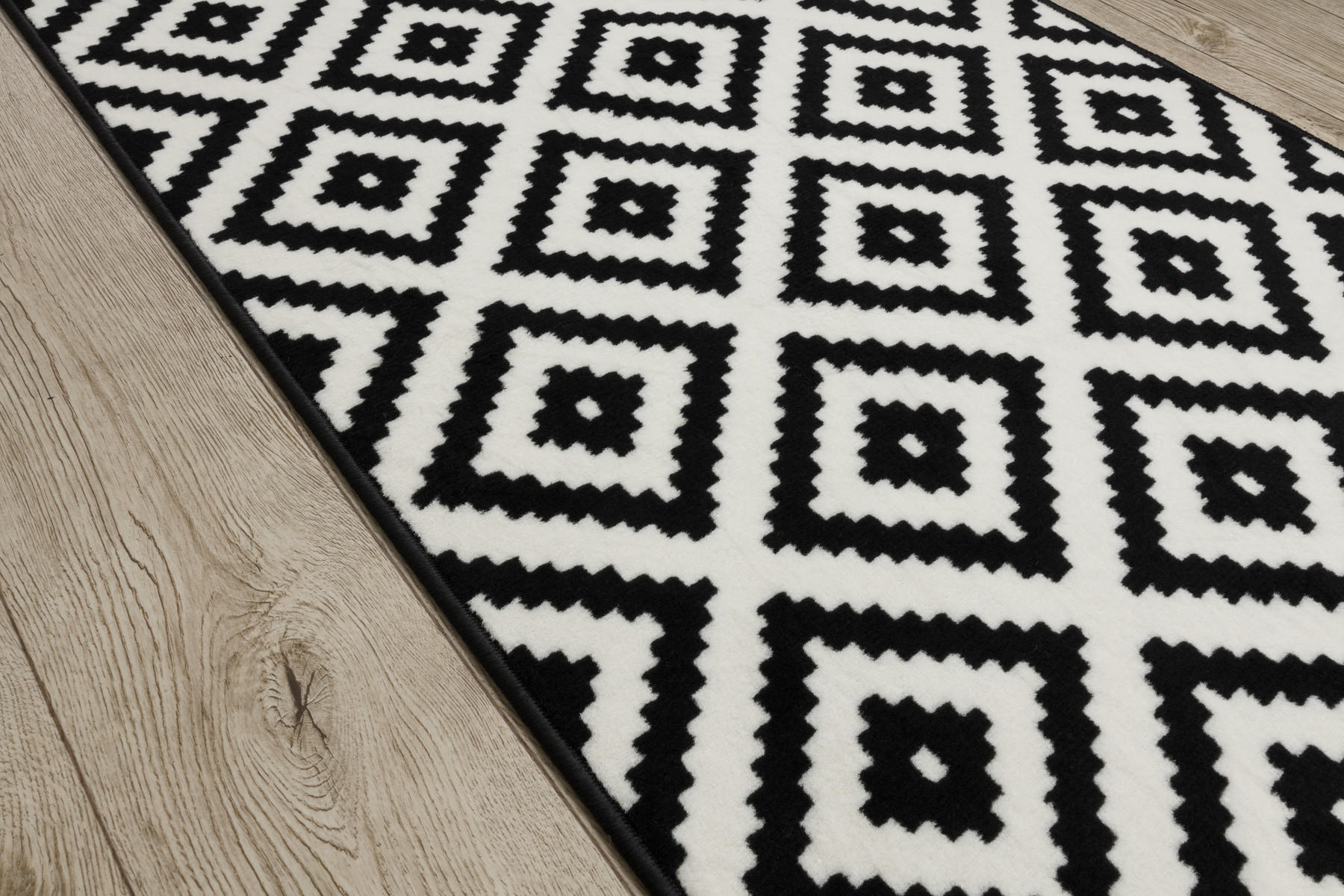 Thumbnail - rugsX Läufer, Schwarz, Textil, Freiform, 80x470 cm, Teppiche & Böden, Teppiche, Teppichläufer