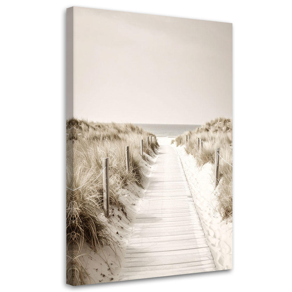 Feeby Leinwandbild Beige 80x120 cm