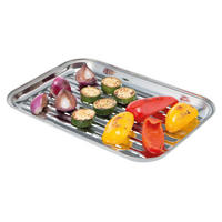GRILLSCHALE, silber, Metall - Edelstahlfarben, Metall (24.5/2.5/35cm) - bremermann
