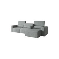 ECKSOFA Modular Premium Grau - Schwarz/Grau, Holz/Holzwerkstoff (315/172cm) - Furnisell