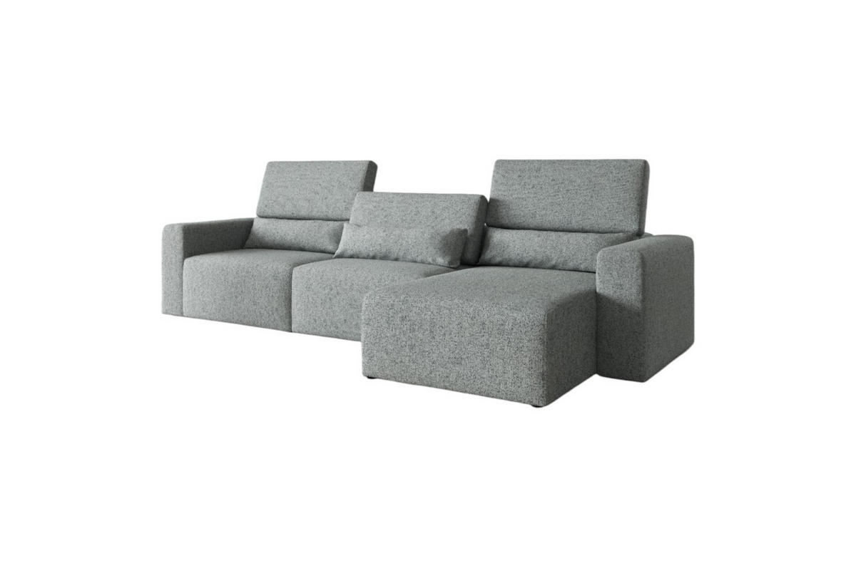 ECKSOFA Modular Premium Grau - Schwarz/Grau, Holz/Holzwerkstoff (315/172cm) - Furnisell