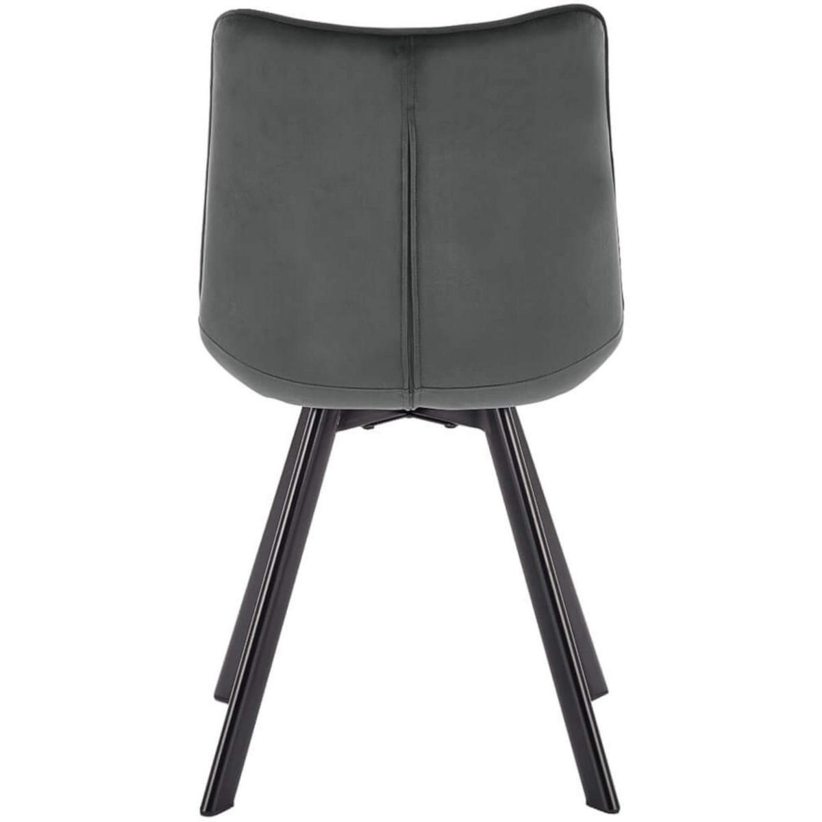 STUHL MODI K332 - Schwarz/Grau, Holzwerkstoff/Metall (46/84/61cm) - Meblini