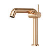 WASCHTISCHARMATUR Ventilkernzertifizierung Rosengold 15cm - Roségold, Metall (20/7.6/22.2cm) - EMKE