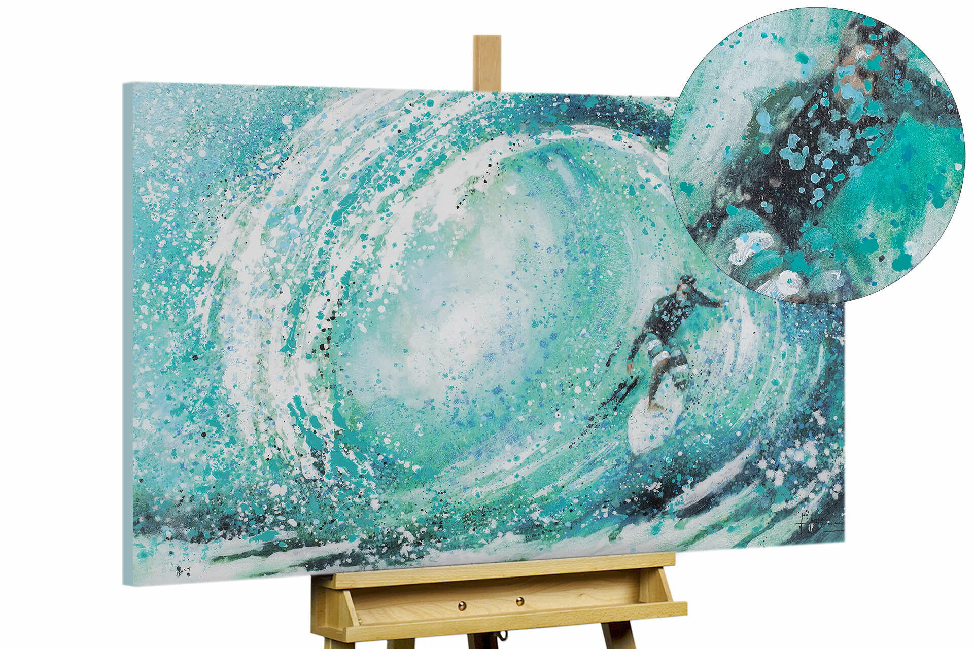 KUNSTLOFT OLEJOMALBA 90/60 cm, Moře a pláž