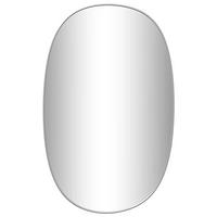 WANDSPIEGEL Silbern 80x50 cm - Silberfarben, Glas (50/80/1cm) - furnicato