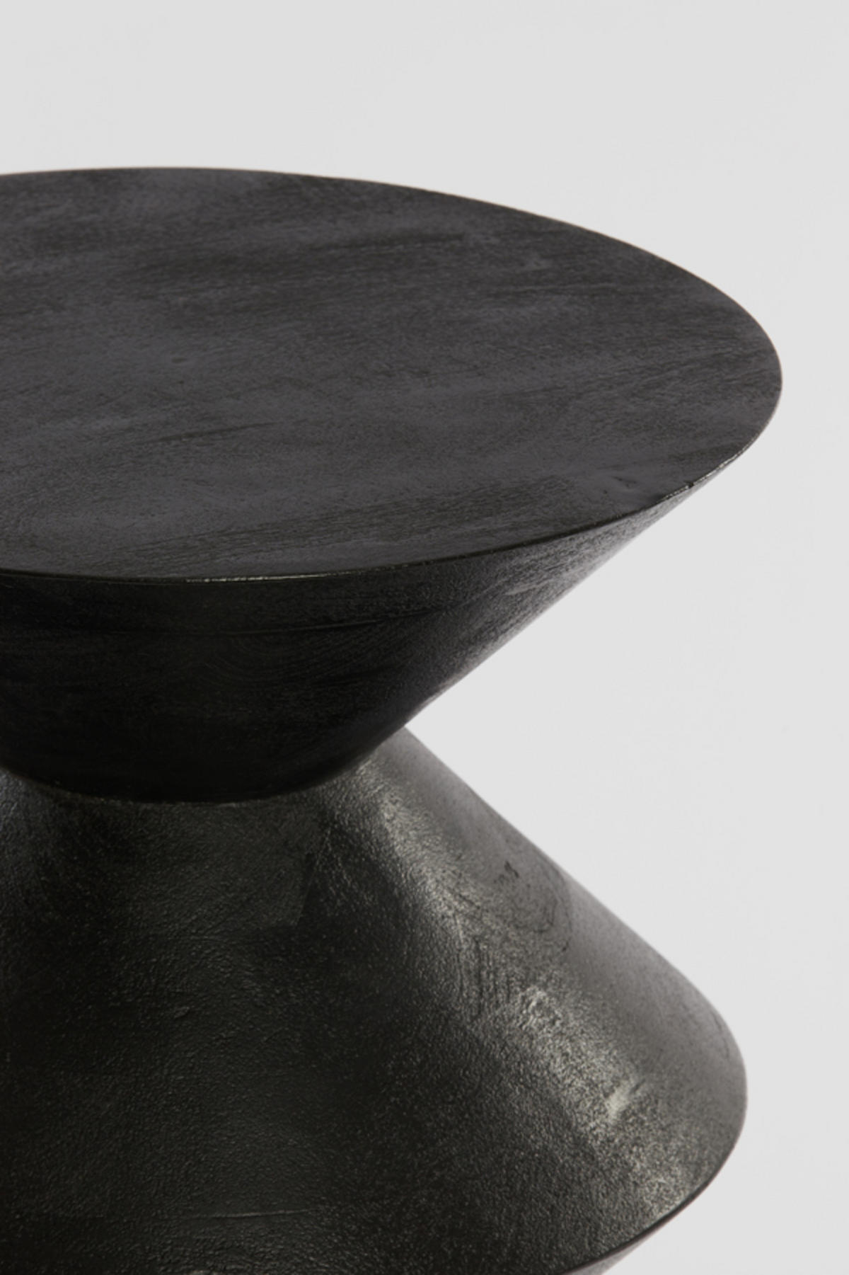 BEISTELLTISCH Larus Schwarz Ø45/60 cm - Schwarz, Holz (45/45/60cm) - Light & Living