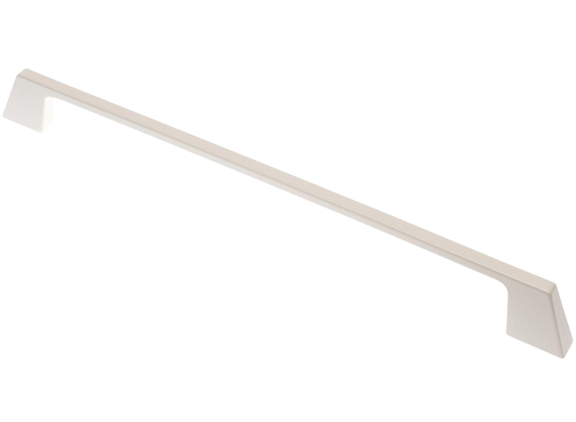 MÖBELGRIFF BA 256mm, Küchengriff Weiss matt, Schrankgriff Stilo - Weiß, Metall (0.8/3/28.1cm)