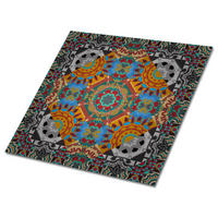 FLIESENAUFKLEBER 9 Stück 30x30 cm selbstklebend Orientalisches Muster - Multicolor, Textil (30/1.6/30cm) - TULUP