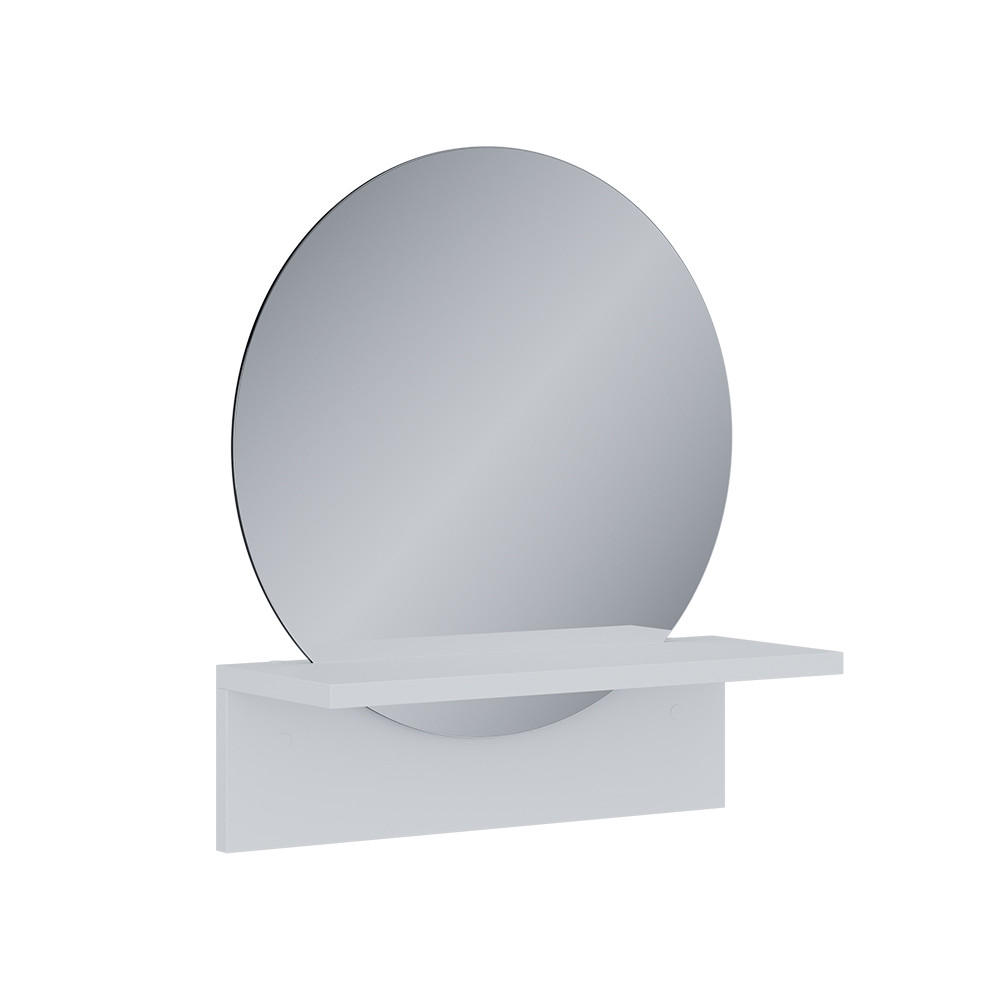 BADEZIMMERSPIEGEL Elyra Weiß 40 x 47.5 cm mit Ablage - Weiß, Holzwerkstoff (40/47.5/15cm) - Vicco