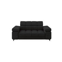 SOFA 2-Sitzer LORD-S1 194x97x90 cm Schwarz Samt - Schwarz, Holzwerkstoff/Textil (194/90/97cm) - ALTDECOR