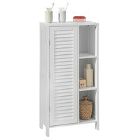BADEZIMMERSCHRANK Weiß - Weiß, Holzwerkstoff (48/96/24cm) - SoBuy