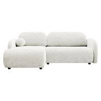 ECKSOFA Dream L - Creme/Schwarz, Holz/Kunststoff (233/160cm) - MIRJAN24