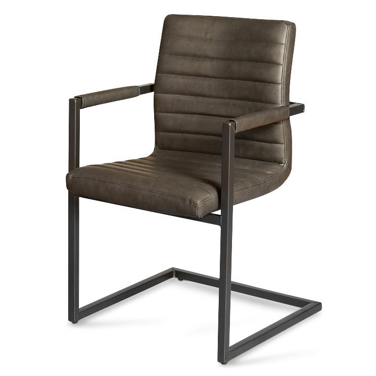 FREISCHWINGER PARZIVO - Anthrazit, Leder (46/84/42cm) - SAM