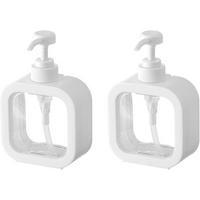SEIFENSPENDER , Set mit 2 Seifenspendern, 500 ml - Weiß, Kunststoff (6/19/12.5cm) - BELZ
