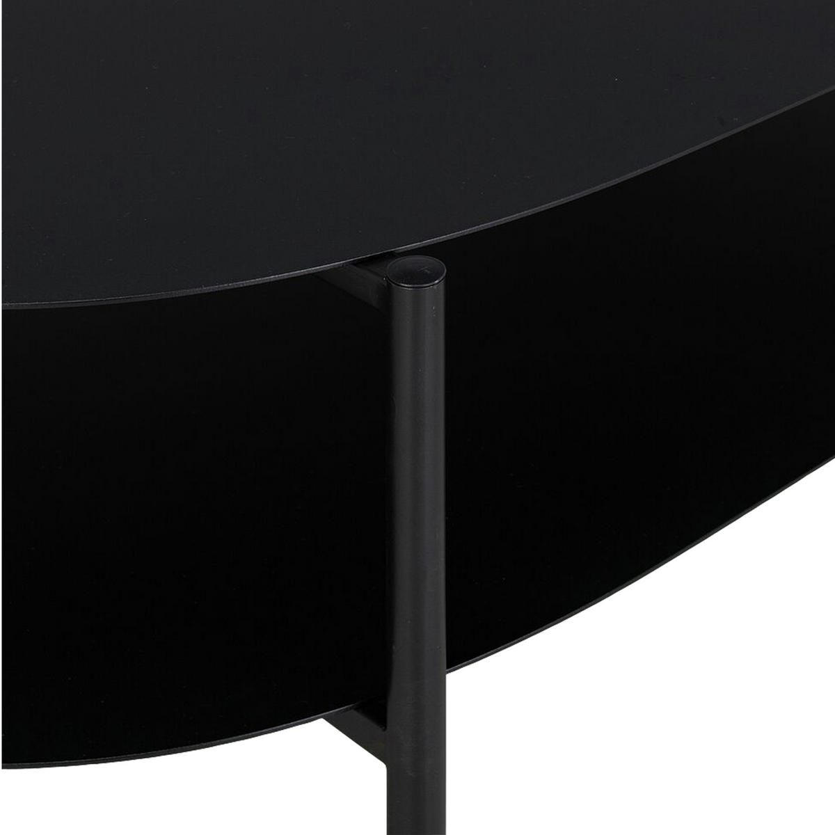 COUCHTISCH Enebakk 112/62/41 cm - Schwarz, Metall (112/62/40.5cm) - [en.casa]