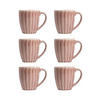 BECHER Melida rosa 0,3 l 6er-Set - Rosa, Keramik (0.3L) - Homla