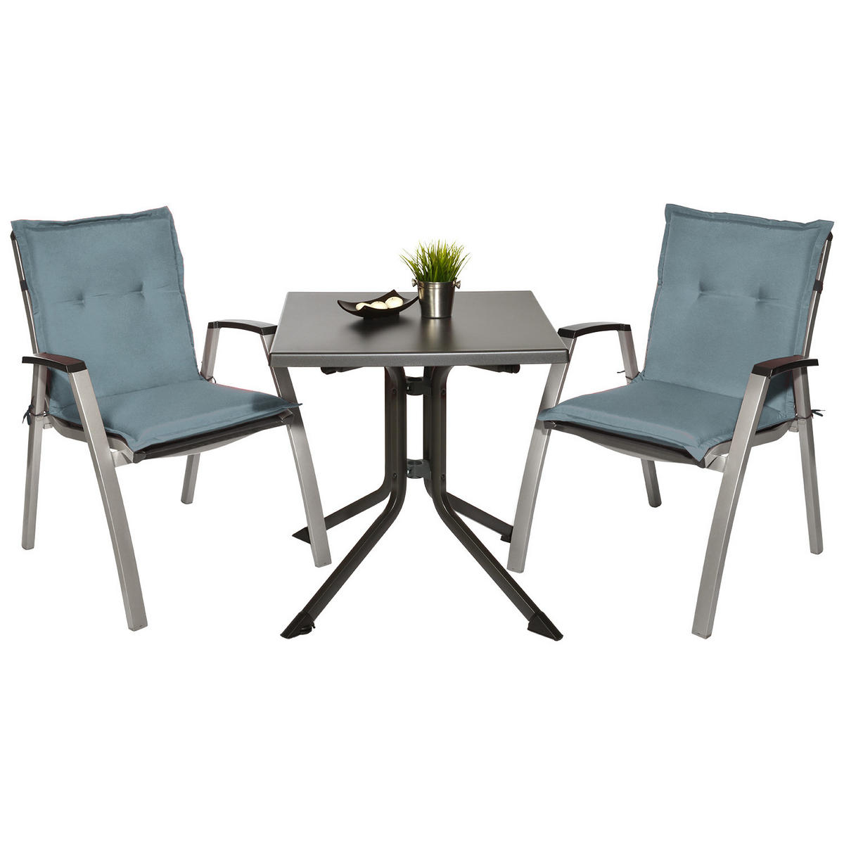 NIEDERLEHNER Loft NL 100x50x6cm Taubenblau (8tlg) - Blaugrau, Textil (50/100cm) - Beautissu 