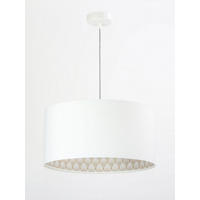 HÄNGELEUCHTE Weiß 40/20 cm - Beige/Weiß, Kunststoff (40/0.6/20cm) - ONZENO