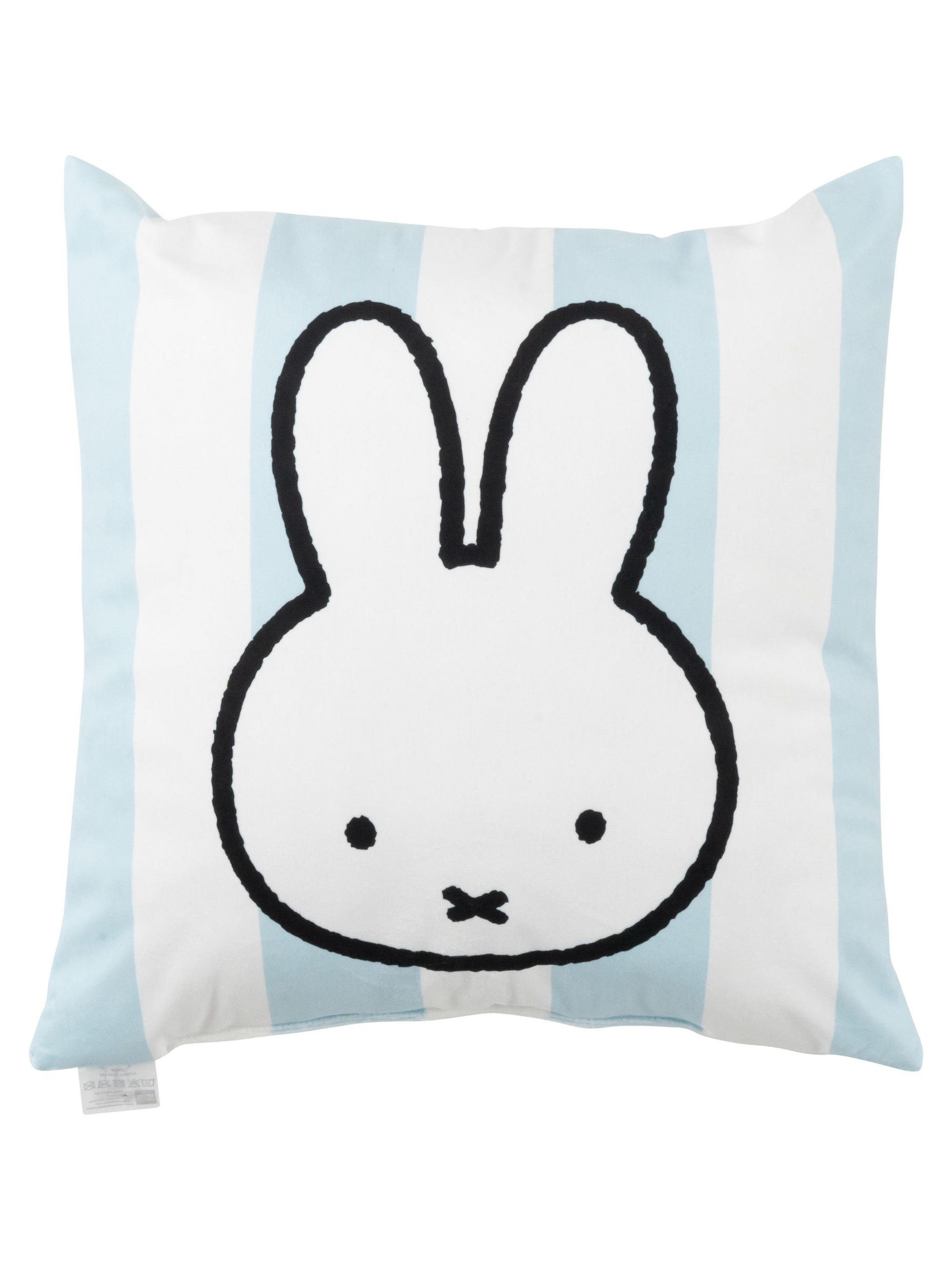 KINDERKISSEN Miffy Hase Weiß/Blau 40 x 40 cm - Multicolor, Textil (40/40cm) - United Labels
