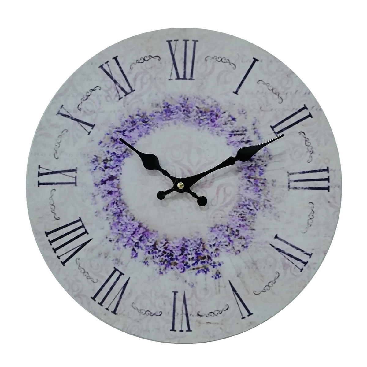 WANDUHR Weiß 4/34/34 cm - Weiß, Holzwerkstoff (4/34/34cm) - Mobili Rebecca
