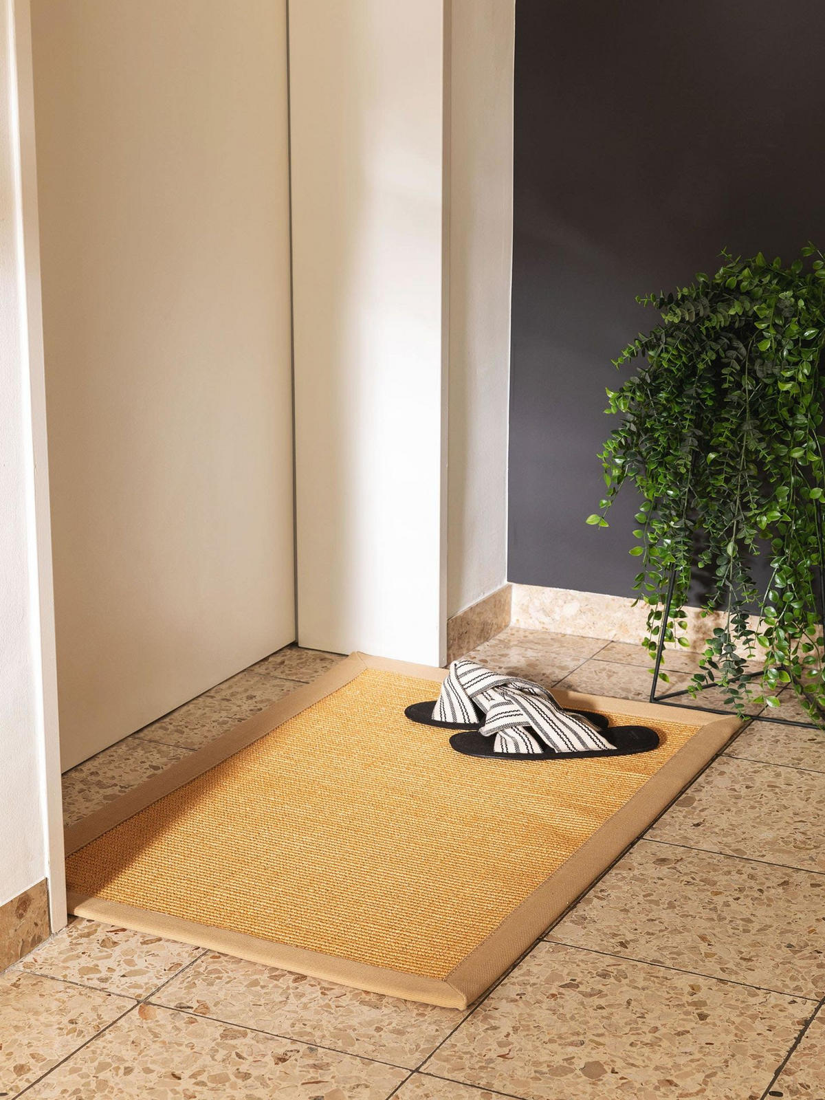 VSTUPNÍ rohožka Sana Béžová 60x90 cm - béžová, textil/umělá hmota (60/1cm) - KUNSTLOFT