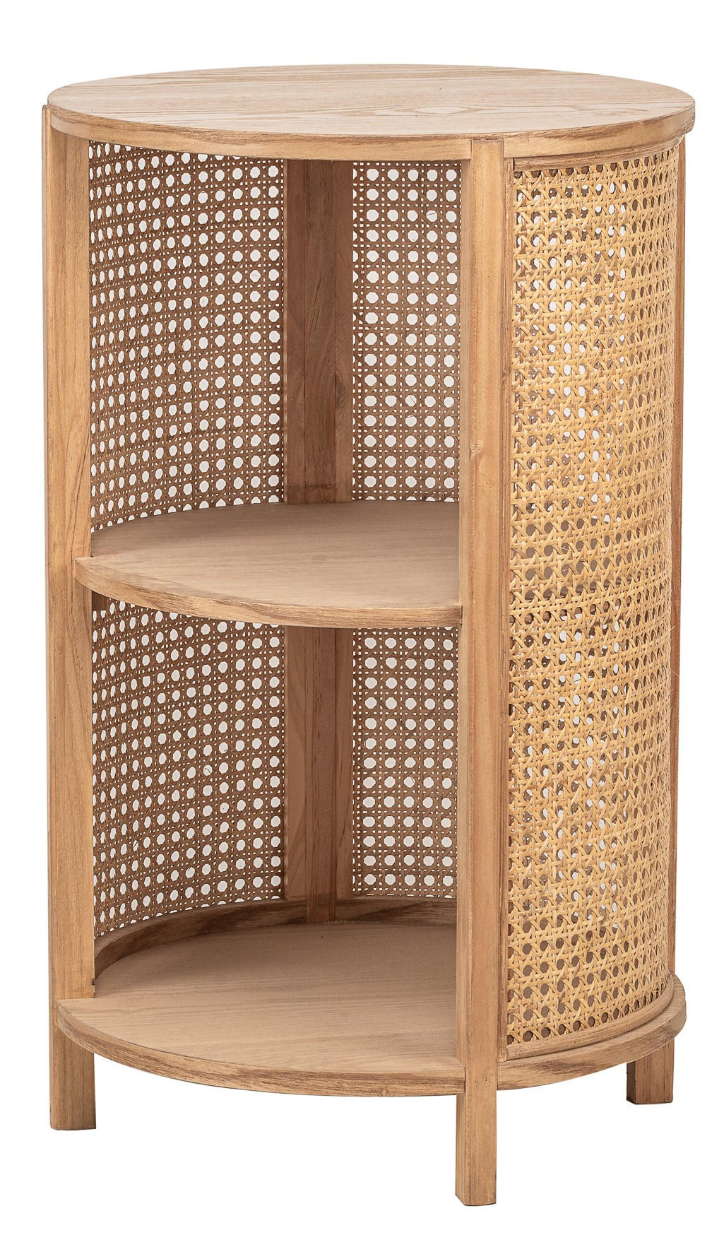 NACHTTISCH Rund Braun 40 x 40 x 63 cm - Braun, Holz (40/63/40cm) - Nordlys