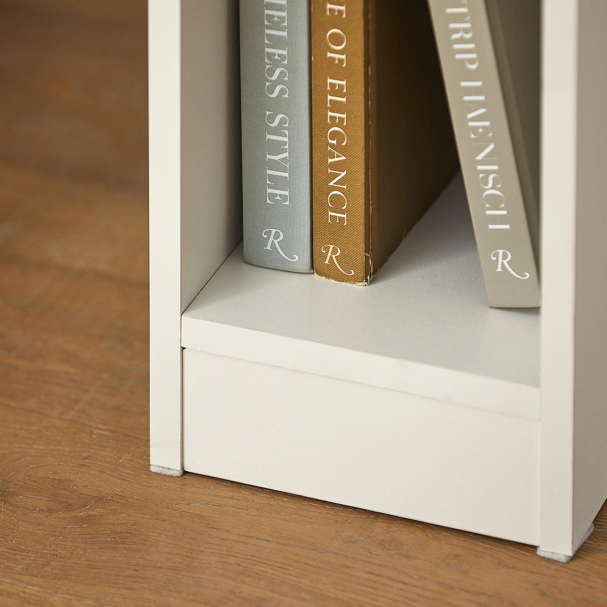 NOČNA OMARICA z enim predalom Bela 35x20x60cm Minimalističen - bela, leseni material (20/60/35cm) - SoBuy