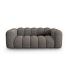 SOFA Lupine aus Chenille-Stoff grau 2 Sitzplätze - Grau, Textil (95/70/200cm) - Micadoni