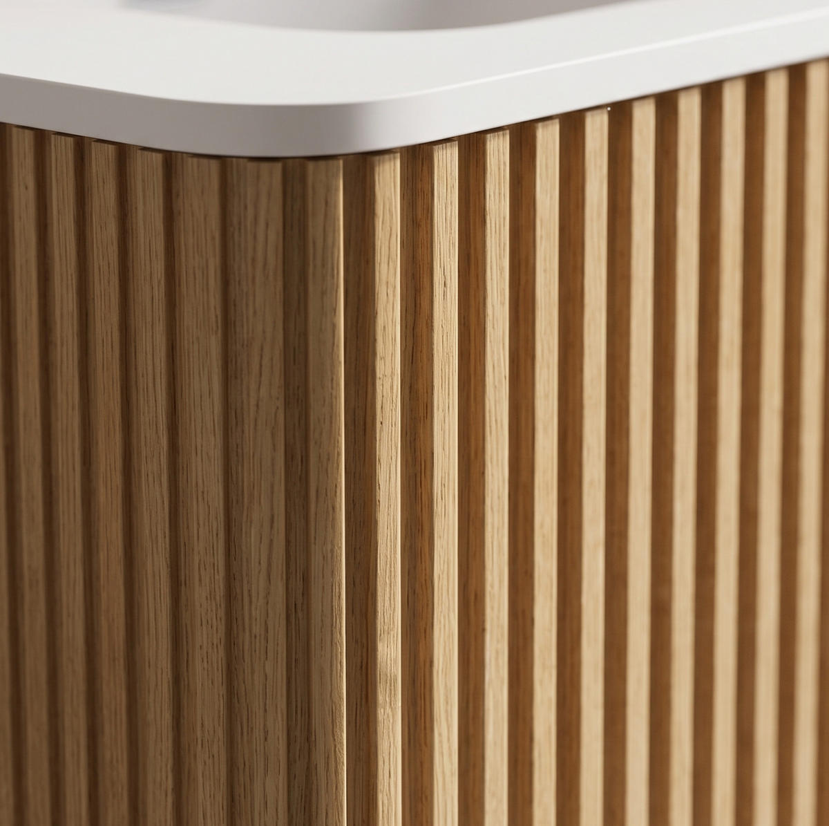 WASCHTISCHKOMBI 81/46,5/37 cm Eiche aus MDF und Sperrholz mit Push-to-Open-Schubladen - Eichefarben, Holzwerkstoff (81/37/46.5cm) - OKWISH