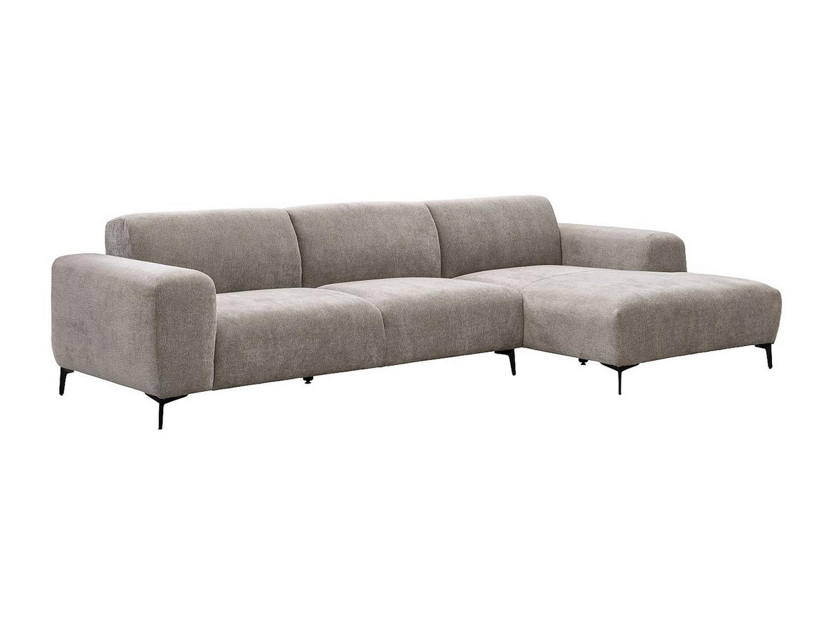SOFA - 5 Personen - stoff - taupe Sapigo - Taupe, Textil (306/80/98cm) - Vente-Unique
