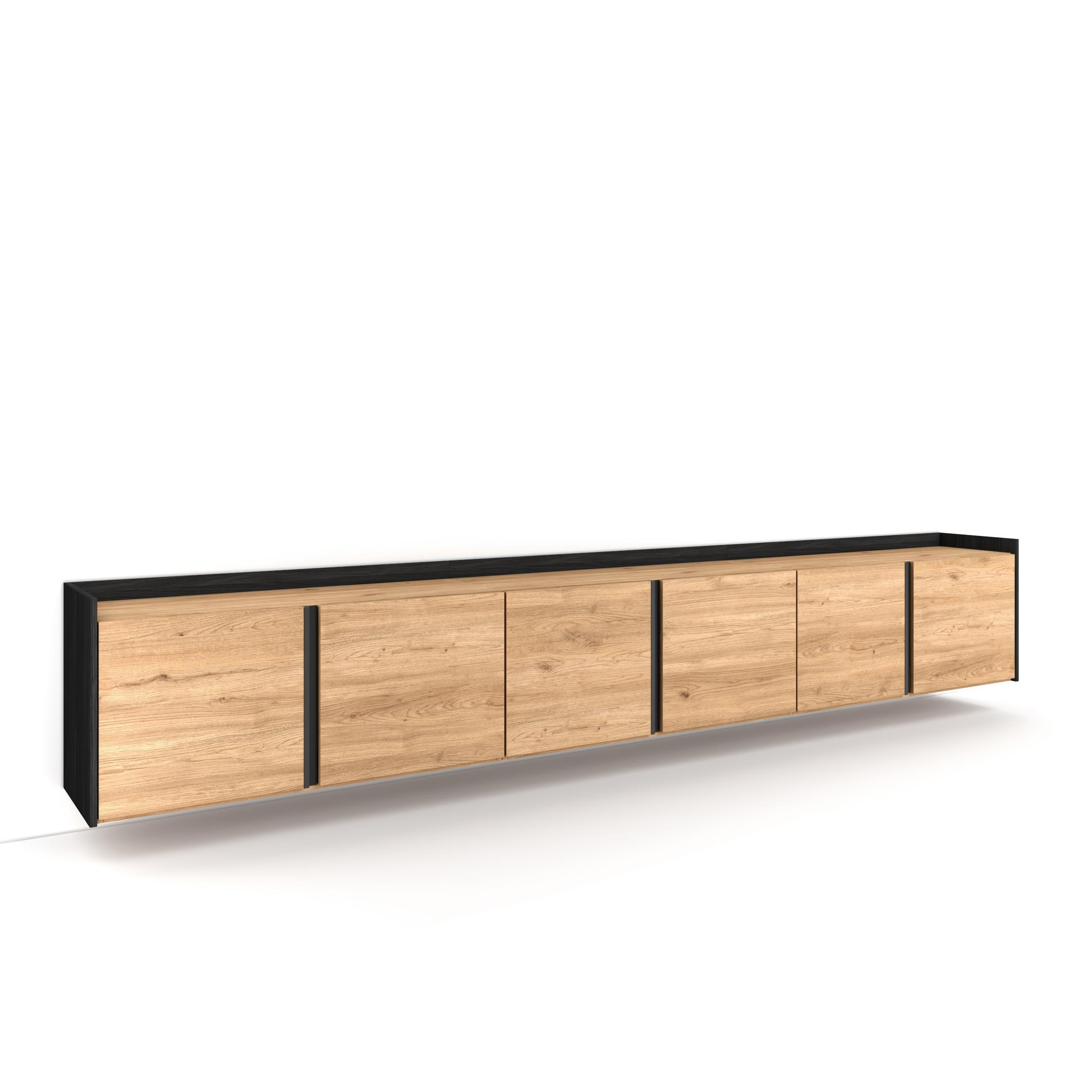 Skraut Home Lowboard, Braun 310x50x35 cm
