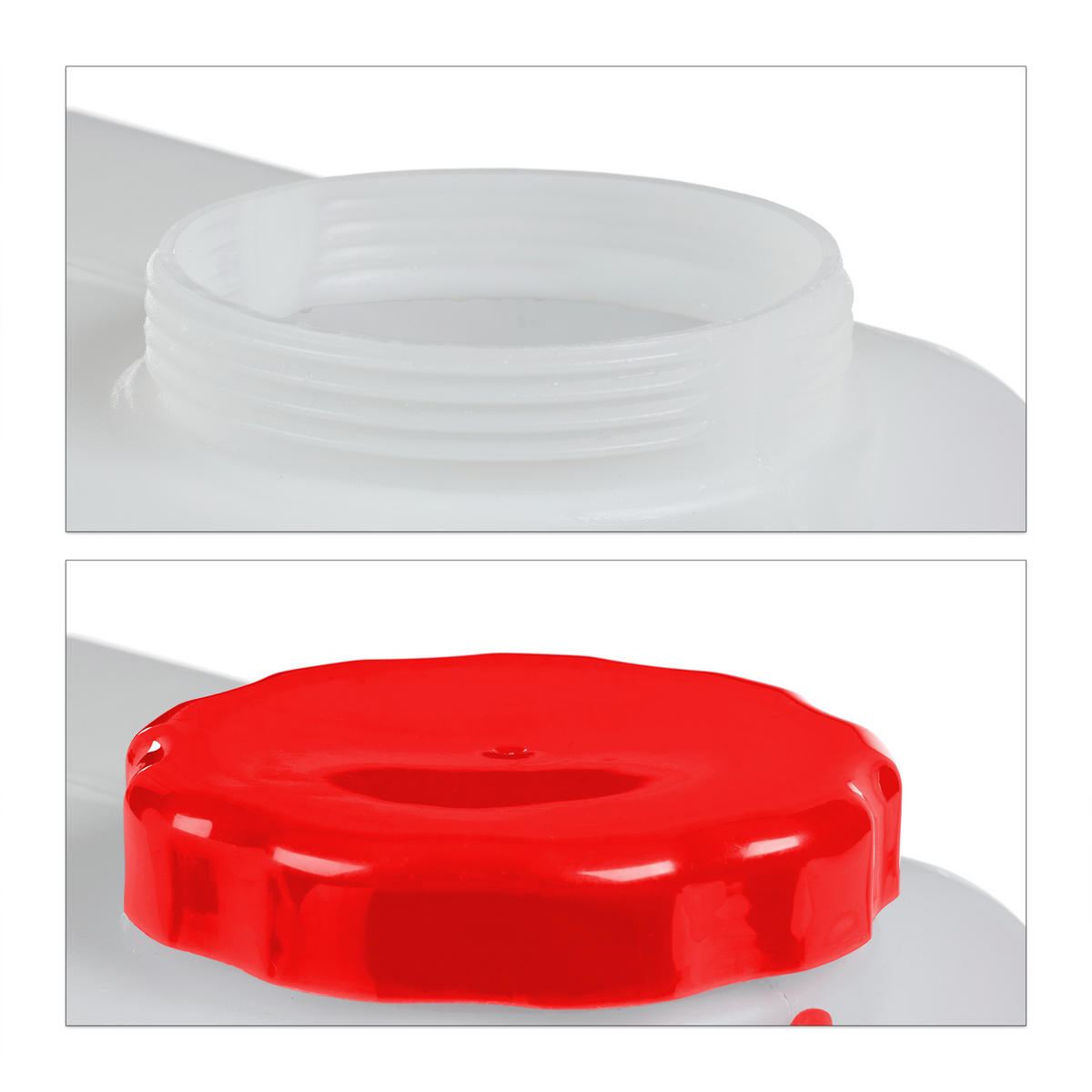 KANISTER na vodu - biela, plast (18L) - Relaxdays