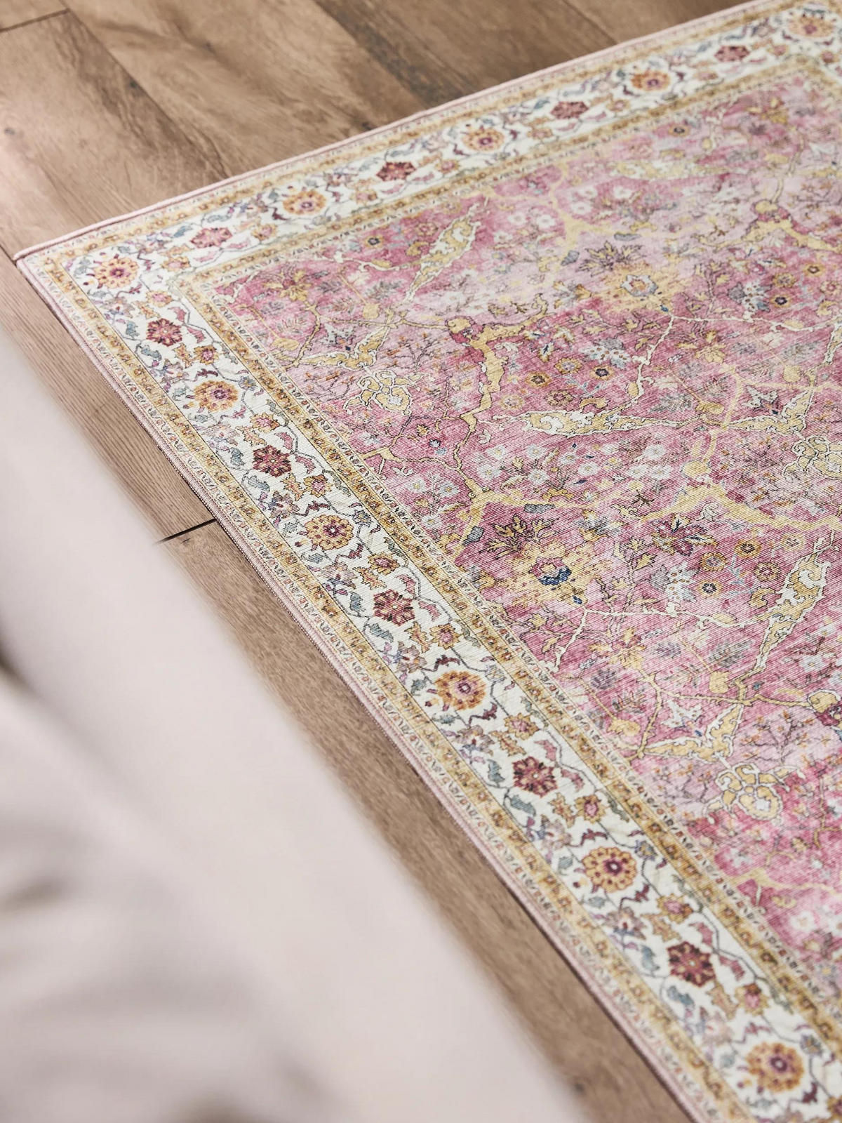 LÄUFER Laury Rosa 80x240 cm - Rosa, Kunststoff/Textil (80/240cm) - benuta Pop