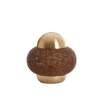 TISCHLAMPE Cetara Braun Ø32/33 cm - Braun, Metall (32/32/33cm) - Light & Living