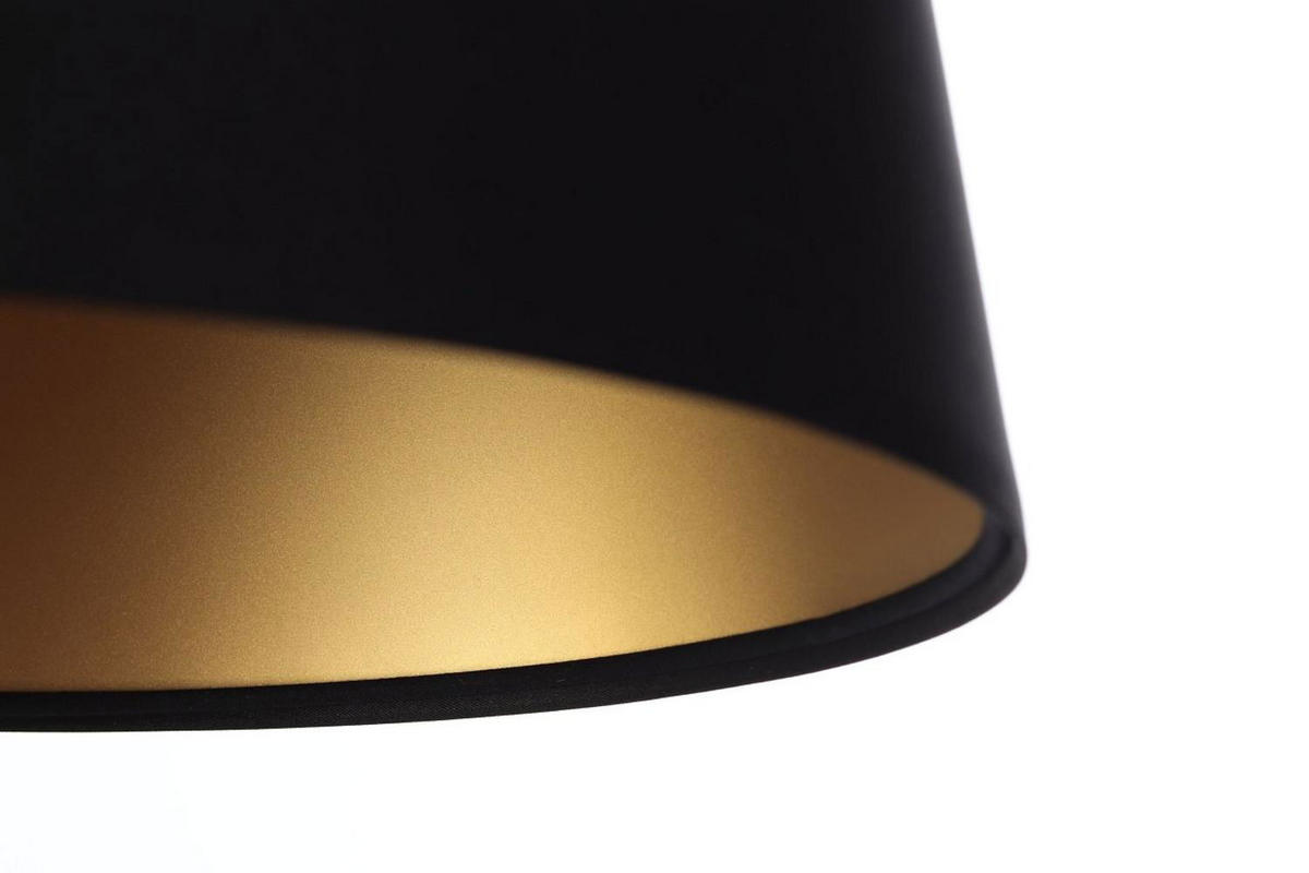 HÄNGELEUCHTE Gold 30/37 cm - Schwarz, Kunststoff (30/0.8/37cm) - ONZENO