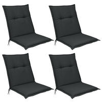 NIEDERLEHNERAUFLAGE Flair NL 100/50/8cm Graphitgrau (4tlg) - Graphitfarben, Textil (50/6/100cm) - Beautissu 