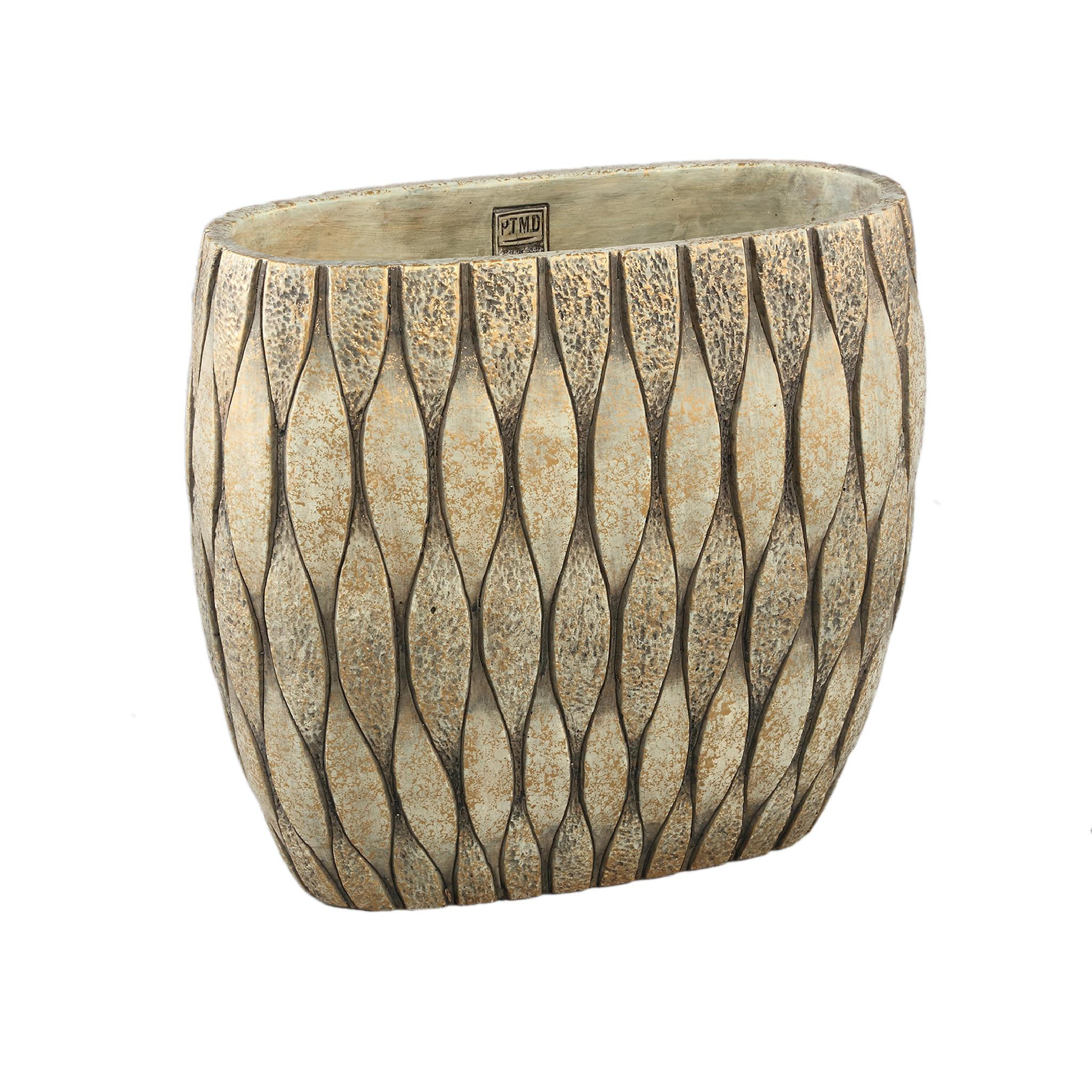 Ptmd Collection Topf Taupe 36 cm