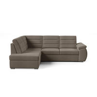 ECKSCHLAFSOFA - Ecksofa Gardenia - Braun - Links - Braun, Holzwerkstoff (264/190cm) - Möblo