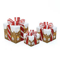GESCHENKBOX HTHD0207 - Goldfarben, Kunststoff/Metall (26/26/30cm) - Hometopia