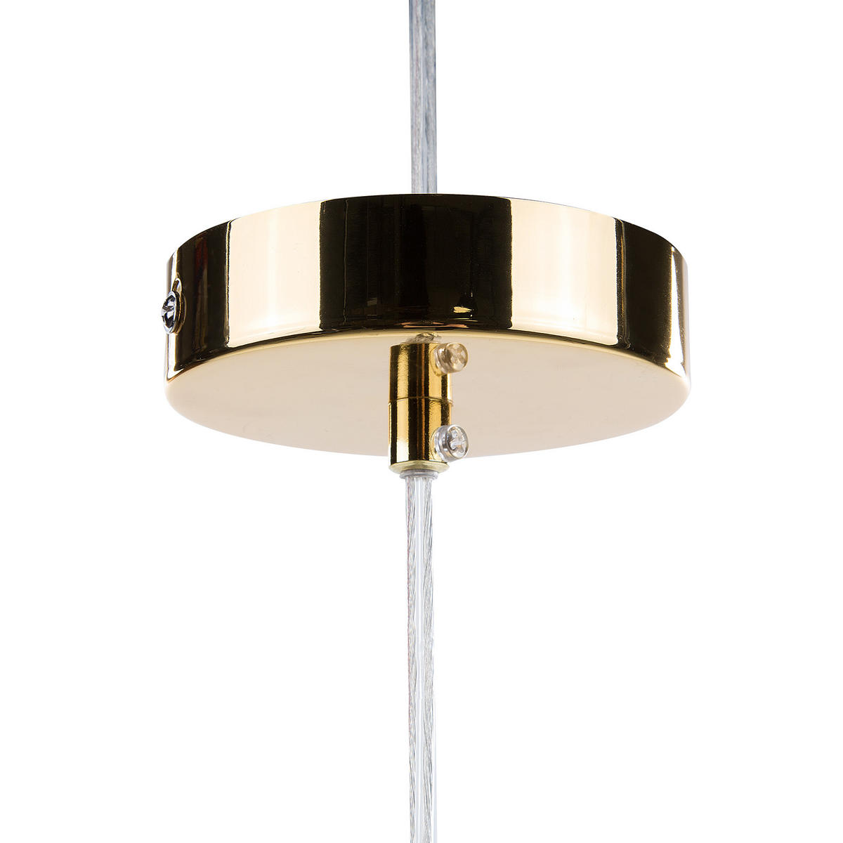 HÄNGELEUCHTE Conca 22/22/120 cm - Goldfarben, Metall (22/22/120cm) - Beliani