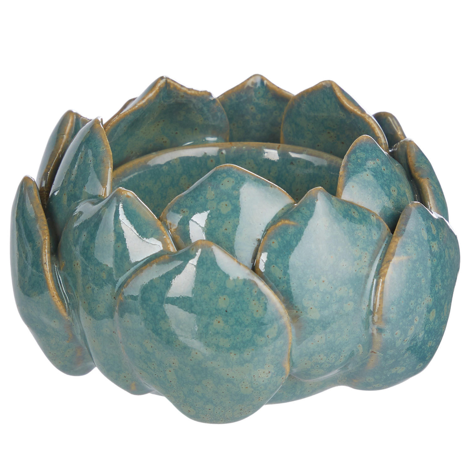 TEELICHTER Blossom - Grün, Keramik (5cm) - BUTLERS