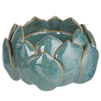 TEELICHTER Blossom - Grün, Keramik (5cm) - BUTLERS