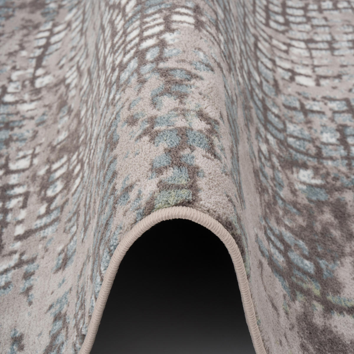 DESIGNER TEPPICH TAWIRA VINTAGE - Edelstahlfarben, Textil (140/200cm) - Pergamon